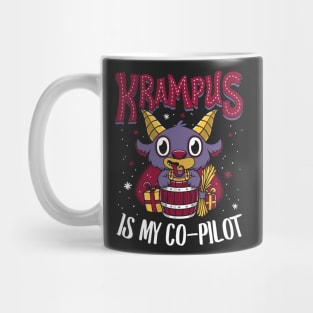 Krampus is my Co-Pilot - Creepy Cute Children's Book Christmas Monster Mug